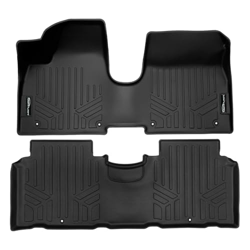SMARTLINER Custom Fit All Weather 2 Row Floor Mat Liner Set Compatible...