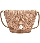 NIBD Straw Crossbody Bags for Women Mini Beach Bag, Woven Bucket Bag,Bohemian Summer Beach Basket...