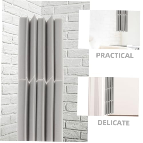 Paneles acústicos absorbentes para aislamiento de sonido 6pcs para paredes, trampa de graves de baja frecuencia, alta reducción de ruido, fácil instalación, adecuados para KTV, teatro y estudios de grabación miniatura 4