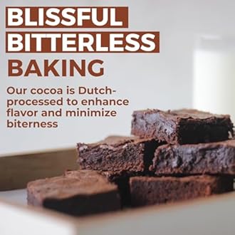 MODERN MOUNTAIN Cocoa Powder (8 Oz) Dutch Processed Cocoa Powder, Sugar Free, Extra Rich Cocoa Flavor, 22-24% Fat, Premium Cooking Grade, Non-GMO, Fair Trade Certified, Cocoa P