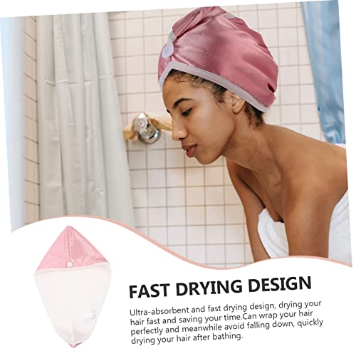 Balacoo Touca De Cabelo Seco De Veludo Cristal Touca De Cabelo De Secagem Rápida Touca De Secagem To