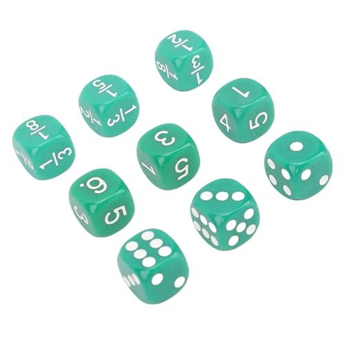CHICIRIS Conjunto de Dados de 6 Pcs de 16 Piezas de 6 Lados, Entretenimiento Multipropósito, Conjunto de Juegos Versátiles, para Juegos de Mesa, de Matemáticas y Actividades Educativas, 30 Piezas de