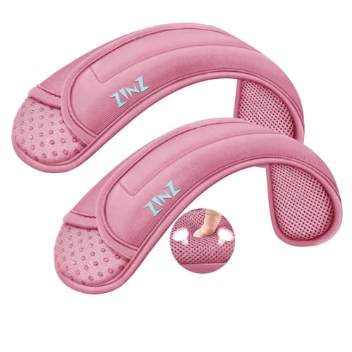 Image of ZINZ 2-Pack Universal Shoulder Pad with Ultra thick Cushion for Bag Luggage Bag Crossbody, Plus Long & Anti-Slip & Breathable,Pink-2Pack