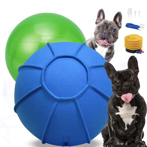 herding ball for dogs 18 inch dual layered herding dog ball set for australian shepherd cattle collie for dog agility equipment- free training book