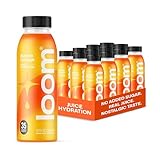 Aurora Orange Juice Drinks by Loom, Low Sugar Juice, Real Fruit, No Added Sugar, Healthy Hydration, 30 Calories, Non-GMO, 12 oz bottles, 12 pack