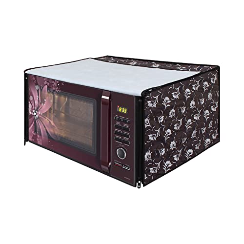Image of DREAM KING Stylish Design & Printed Microwave Oven Cover Full Closure |waterproof & Dustproof Oven Cover Suitable for All Models - Multicolour SA05