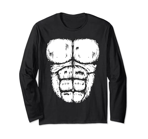 Gorilla Chest, divertente classico retrò per Halloween Maglia a Manica
