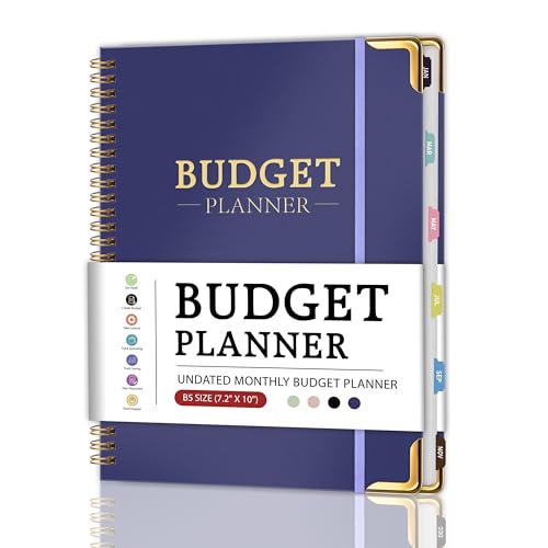 Carnet de budget mensuel avec suivi des dépenses et organiseur de factures efficace