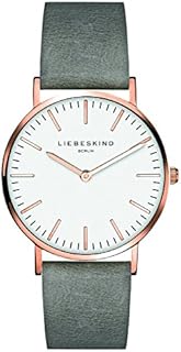 LIEBESKIND Damen Analog Quarz Armbanduhr mit Lederarmband LT-0085-LQ