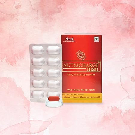 Nutricharge Man| Daily Health Supplements | 30 Tablets 1-month pack (B0CCJNLXCN) Amazon Price History, Amazon Price Tracker