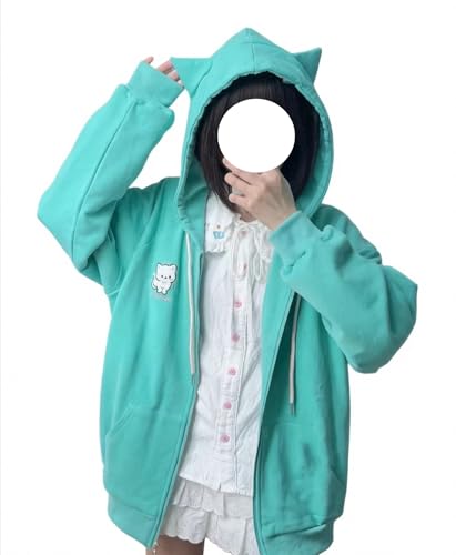 Image of Pokn Y2K Zip Up Hoodie Jojifuku Cutecore Kawaii Hoodie Clothes Women Long Sleeves Tops Graphic Cutecore Shoujo Clothes