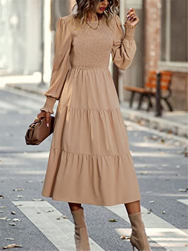 Robe midi décontractée ajustée pour affiner la taille sans serrer - 2