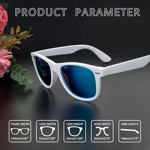 Image of Joopin Square Sunglasses Polarized UV400 Designer Sun Glasses Men Women | Oversized, Plastic Frame, Retro, Vintage, Unisex, Trendy Shades for Driving, Party, Fishing, Business, Costume