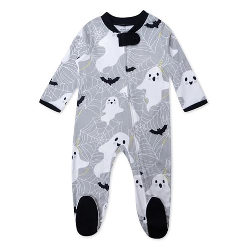 Image of HonestBaby unisex-baby Celebration Sleep & Play Footed One-piece Pajama Sleeper 100% Organic Cotton
