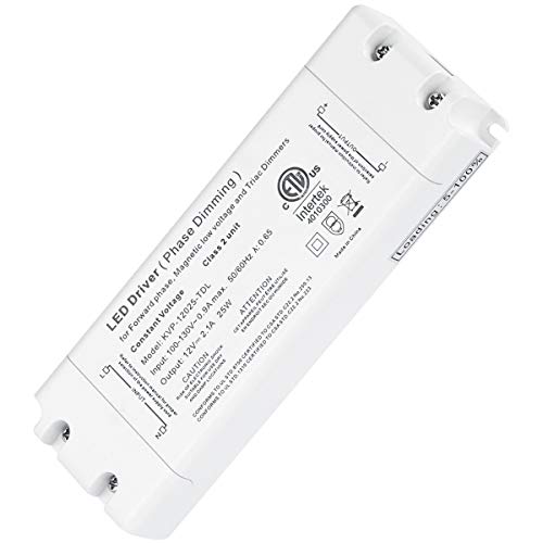 25W Dimmable Driver LED Power Supply - ETL 12V DC Dimming LED Drivers