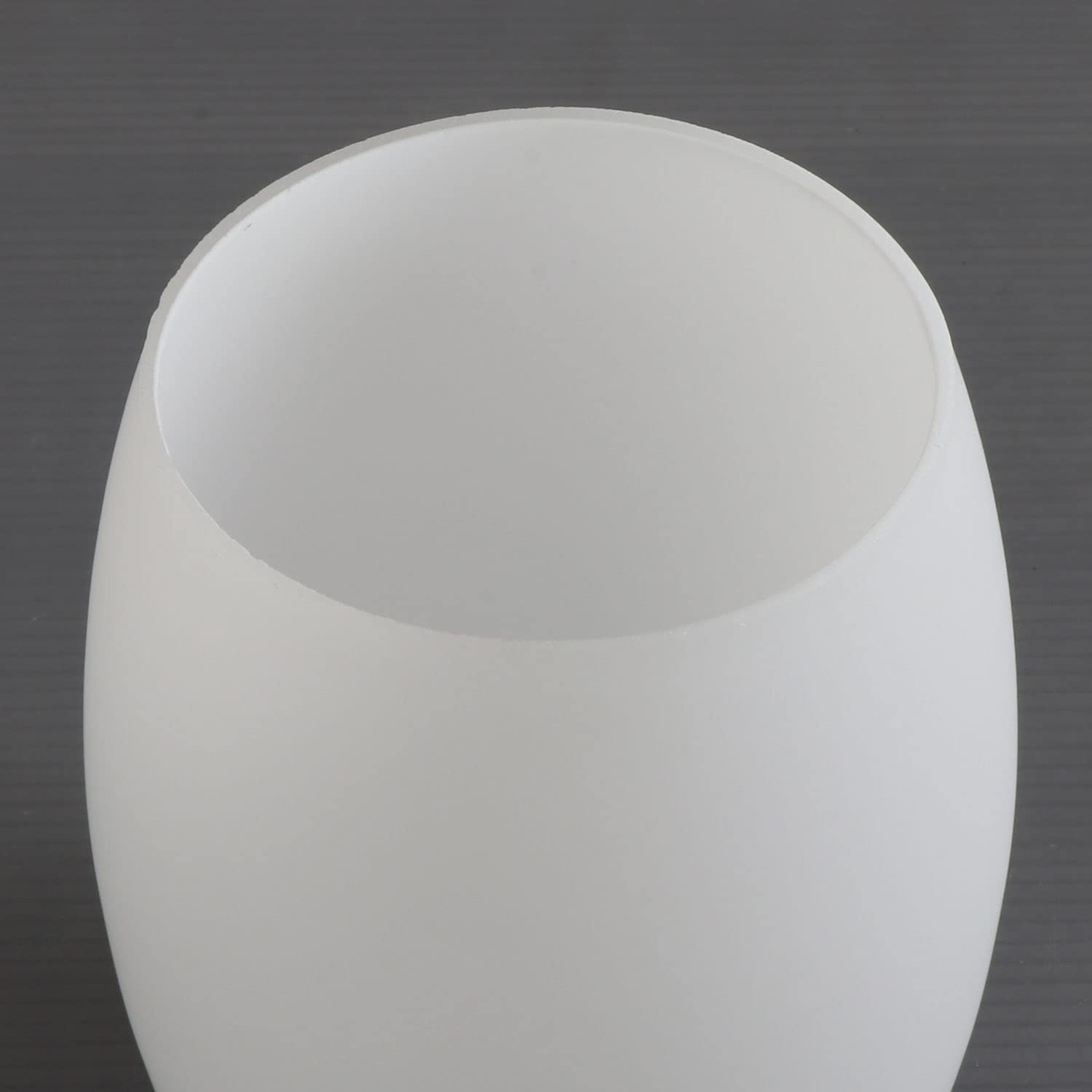 Paquete de 2 pantallas de vidrio para mini lámpara colgante, globo de vidrio blanco ópalo de repuesto para lámpara de araña, aplique de pared, adaptador de 1 5/8 pulgadas 6