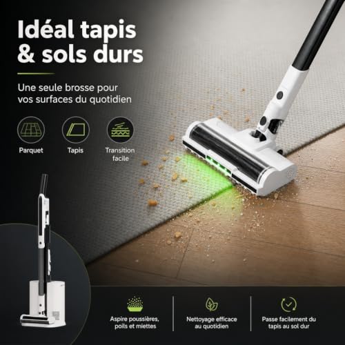 Aspirateur Balai Eziclean Cyclomax R15 – 20000 Pa, 30 min, HEPA - vue 9