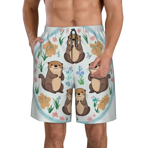 Men Big & Tall Cargo Short Half Pants Basic Bathing Suits Plus Size