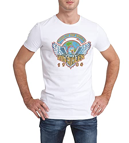 Van Halen 1984 Tour of The World T-shirt pour homme Imprimé graphique - Les Beatles, Paul McCartney, John Lennon, RIngo Starr, George Harrison Van Halen 1984 Tour of The World T-shirt pour homme Imprimé graphique