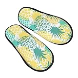 Piña Tropical Unisex Slippers Cómodo Zapatillas De Estar Por Casa Antideslizante Pantuflas Para Salon Invierno Exterior M