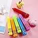 HESTYA 12 Pcs Multicolor Ballpoint Pen 10-in-1 Christmas Shuttle Pens 0.5 mm Retractable Ballpoint Pens Colorful Plastic Neon Pen for Christmas Office Supplies Gift