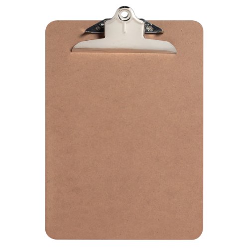 Westcott KleenEarth Recycled Masonite Clipboard, 9 x 12 Inch Letter Size Hardboard Clipboard with Metal Clip, Brown (35912) image 5