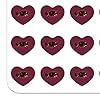 Graphics & More Claflin University Primary Logo Heart Shaped Planner Calendar Scrapbook Craft Stickers #1