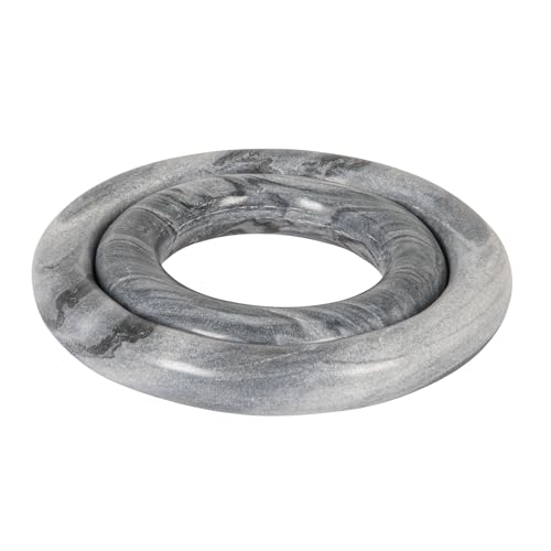 Creative Co-Op Grey Marble Trivets, Set of 2