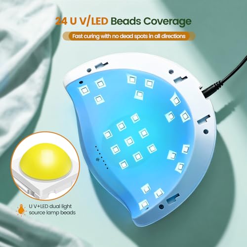 Image of JODSONE Fast Curing U V LED Nail Dryer with 4 Timers Auto Sensor Nail Lamp Green
