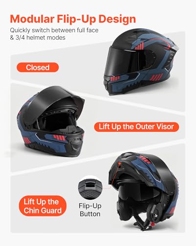VEVOR Modular Motorcycle Helmet