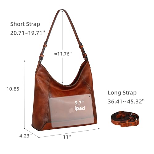 Iswee Shoulder Bag Soft Leather Purses Vintage Women’s Crossbody Handbags Luxury Stylish Crossbody Bag Purse3