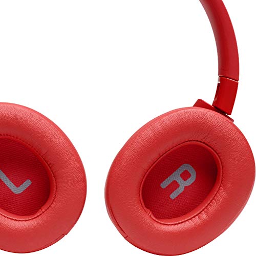 Image of JBL Tune 700BT by Harman, 27-Hours Playtime with Quick Charging, Wireless Over Ear Headphones with Mic, Dual Pairing, AUX & Voice Assistant Support for Mobile Phones (Coral)