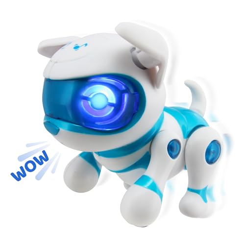 TAMAGOTCHI Teksta Newborn Mascota Robótica Interactiva Perro: Salta, anda y pide