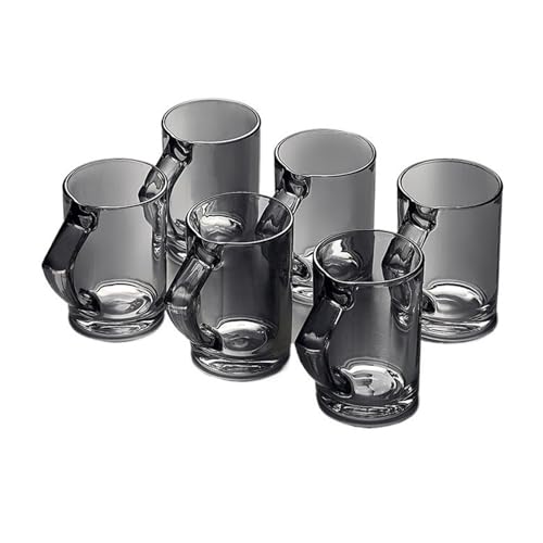 Tazas de vidrio con asa que no queman para café e infusiones 8 oz