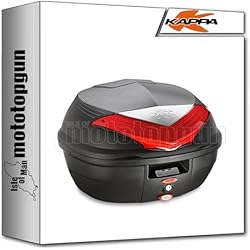 Maletas Originales Honda Cbf 600 MOTOTOPGUN Kappa Maleta k355n 35 lt + portaequipaje monolock Compatible con Honda CBF 600 s/n 2004 2005 2006 2007 2008 2009 2010 2011 2012
