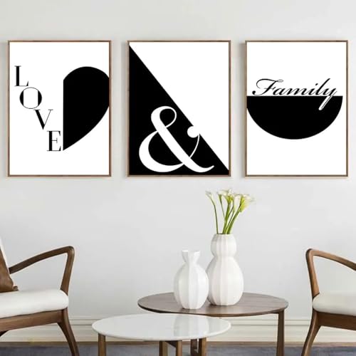 Affiche minimaliste moderne pour salon chic impression géométrique noire et blanche - 2