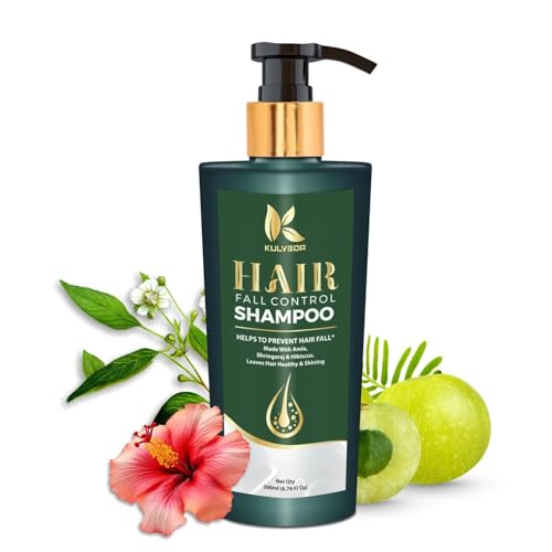 TV Ayurvedic Hair Fall Control Shampoo With Amla And Bhringraj | Organic Shampoo With Bhringraj | Sulphate Free | Helps Reduce Hair Breakage And Hair Thinning, 1 Count