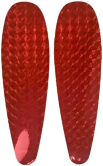Salmon Do It Yourself Flasher Kit - Premium Quality Chrome Plated Flashers - Reflective Stickers - 12-Piece Multicolor Set for Salmon Fishing