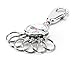TROIKA PATENT KEY HOLDER - KYR61/CH - Round Shiny - Key Ring - Carabiner Hook - 6 Removable Rings - Coloured Plates for Assigning Keys Original