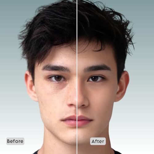 Image of Men Full-Coverage Foundation Mens Face Moisturizer Cream, Face Makeup for All Skin Types, Evens Skin Tone, Oil Control and Cover Flaws, Natural 240 (Deep Espresso), 20ml