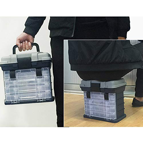 Boîte de rangement portable avec 4 compartiments réglables contre les chocs - 7