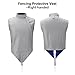WANGCEPLSD Washable Fencing Metallic Vest, Metal Jacket, Dense Metal Panels, for Right Hand Fencers, Adhesive and Zippered Design(48)