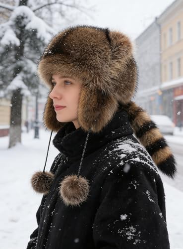 Gorro de peluche con orejeras para adulto y niño miniatura 7