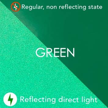 Miniatura 3 de Turner Moore Edition - Adhesivo permanente de vinilo reflectante verde, hojas de vinilo reflectante de 12 x 12 pulgadas para Cricut, autos,