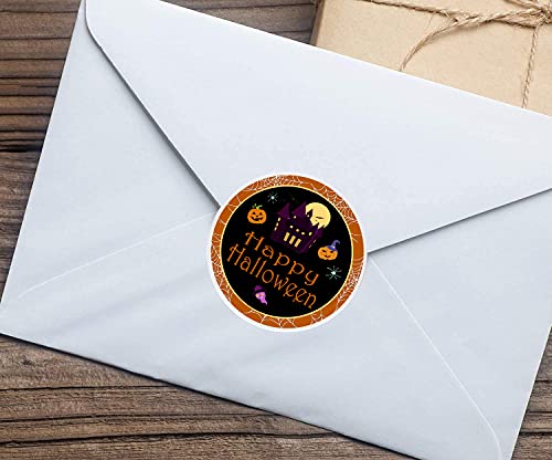 Remarkable Halloween Character Stickers Labels,1.5 Inch Round Seal Label Pumpkin Bat Spider Stickers For Halloween Party Decoration 504 Pcs #TOP4