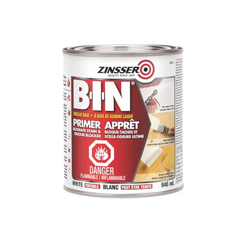Zinsser 00904 B-I-N Pigmented Shellac Oil Primer-Sealer &...