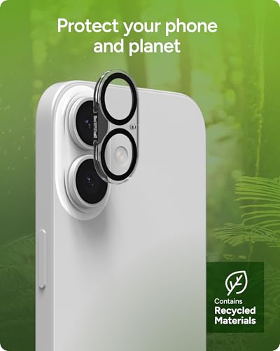 Image of ZAGG Glass Elite iPhone Camera Lens Protector for iPhone 17 - Camera Frame, Maximum Impact & Scratch Protection, Anti-Reflective Technology, Smudge-Resistant, Precise Fit