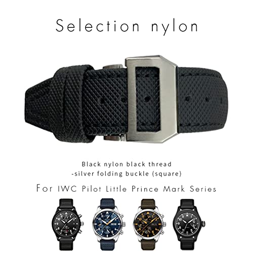 Bracelet en cuir de veau pour montre IWC Spitfire boucle dorée 21mm - 2