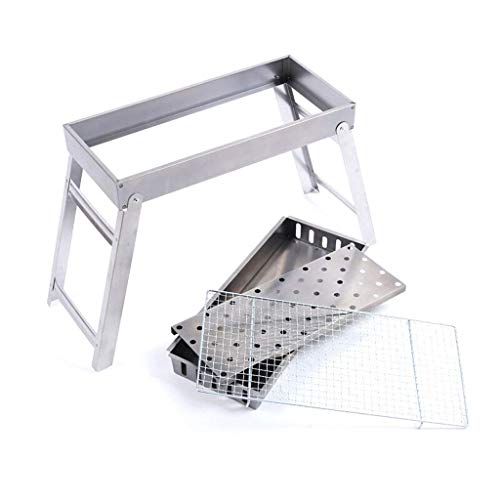 Grill, tragbarer Klappgrill im Freien, Holzkohlegrill für den Heimgebrauch (geeignet für mehr als 7 Personen)