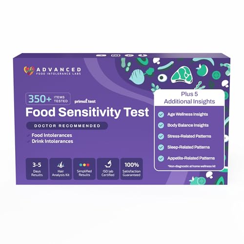 AFIL 350+ Foods, Gluten, Dairy, Proteins, Soy, at-Home Wellness Test Kit, Trusted Hair Analysis for Adults & Kids, at-Home Health Non-Invasive